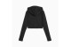 Puma Essentials Ribbed Γυναικεία Πολυεστερική Ζακέτα με Κουκούλα Μαύρη