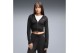 Puma Essentials Ribbed Γυναικεία Πολυεστερική Ζακέτα με Κουκούλα Μαύρη