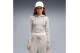 Puma Essentials Ribbed Γυναικεία Πολυεστερική Ζακέτα με Κουκούλα Γκρι