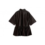 Puma T7 Oversized Ruffle Γυναικεία Κοντομάνικη Πολυεστερική Ζακέτα Μαύρη, Λευκή