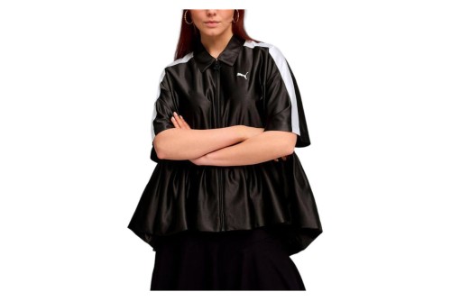 Puma T7 Ruffle Κοντομάνικη Ζακέτα Πολυεστερική Γυναικεί (636885 01)
