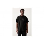 Puma Ferrari Tonal Shield Ανδρικό Κοντομάνικο T-Shirt Μαύρο