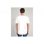Staff Ken Ανδρικό Κοντομάνικο T-Shirt Εκρού
