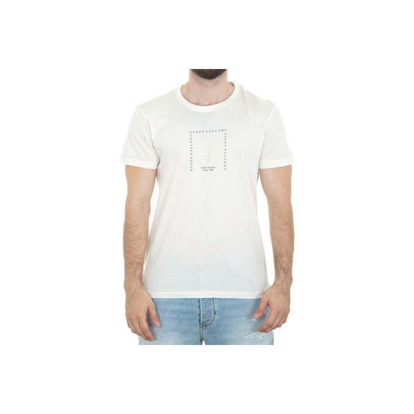Staff Man Milton T-Shirt Ανδρικό (64-020.053 OFF WHITE)