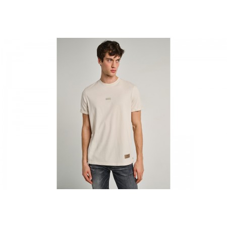 Staff Ανδρικό Μπλουζάκι  Χαλαρή Εφαρμογή Κοντο Μανίκι Stone 64-02 