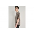 Staff Ανδρικό Κοντομάνικο T-Shirt Γκρι