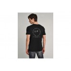 Staff Alan Wide Fit Ανδρικό Κοντομάνικο T-Shirt Μαύρο