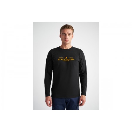 Staff Hogan Man Longsleeve Μαυρο 64-302.052.ν0090 