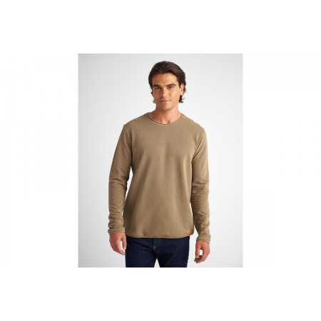 Staff Way 2 Ανδρική Μπλούζα Με Μακρύ Μανίκι. Cappuccino 64-310.05 