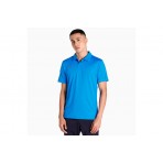 Puma Teamliga Sideline Polo Ανδρικό Κοντομάνικο T-shirt Μπλε