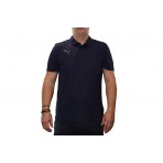 Puma Teamliga Sideline Polo Ανδρικό Κοντομάνικο T-shirt Μπλε Σκούρο