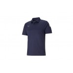 Puma Teamliga Sideline Polo Ανδρικό Κοντομάνικο T-shirt Μπλε Σκούρο