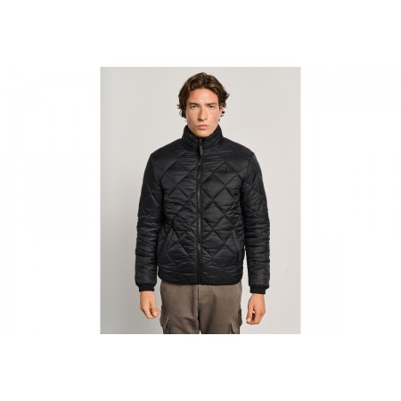 Staff Ανδρικό Φουσκωτό Μπουφάν Μαυρο 66-002.054.ν0090 