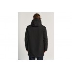 Staff Ανδρικό Μπουφάν Πάρκα Με Κουκούλα Μαυρο 66-302.054.ν0090 (66-302.054 N0090-BLACK)