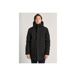 Staff Ανδρικό Μπουφάν Πάρκα Με Κουκούλα Μαυρο 66-302.054.ν0090 (66-302.054 N0090-BLACK)