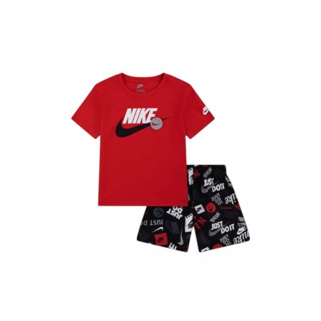 Nike Sportswear Allover Print Σετ T-Shirt Με Σορτς 