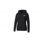 Puma Essentials Logo Γυναικείο Φούτερ Με Κουκούλα Μαύρο