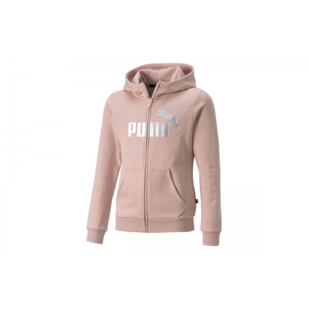 Puma Ess Plus Logo Full-Zip Hoodie Ζακέτα Με Κουκούλα 