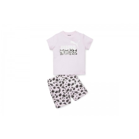 Puma Ess- Mates Infants Set Βρεφικό Σετ Με Σορτς 