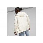 Puma Better Essentials Ανδρική Ζακέτα Με Κουκούλα Εκρού
