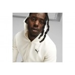 Puma Better Essentials Ανδρική Ζακέτα Με Κουκούλα Εκρού