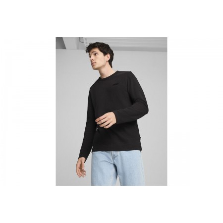 Puma Ess Elevated Longsleeve Μπλούζα Με Λαιμόκοψη Ανδρική 