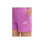 Puma Essentials Small No.1 Logo Γυναικείο Σορτς Μωβ