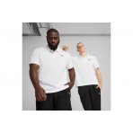 Puma Ess Pique Ανδρική Κοντομάνικη Polo Μπλούζα Λευκή