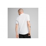 Puma Ess Pique Ανδρική Κοντομάνικη Polo Μπλούζα Λευκή