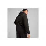 Puma Essentials Small No.1 Logo Ανδρικό Φούτερ με Κουκούλα Μαύρο