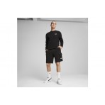 Puma Essentials No.1 Logo Ανδρική Βερμούδα Cargo Μαύρη