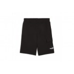Puma Essentials No.1 Logo Ανδρική Βερμούδα Cargo Μαύρη