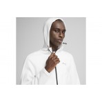 Puma Evostripe Ανδρική Βαμβακερή Ζακέτα με Κουκούλα Λευκή