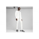 Puma Evostripe Ανδρική Βαμβακερή Ζακέτα με Κουκούλα Λευκή