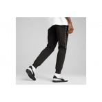 Puma Ess Tape Ανδρικό Παντελόνι Φόρμας Μαύρο