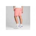 Puma Essentials 2 Color Logo Ανδρική Αθλητική Βερμούδα Σομόν