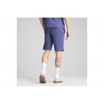 Puma Essentials 2 Color Logo Ανδρική Αθλητική Βερμούδα Μωβ