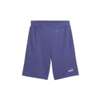 Puma Essentials 2 Color Logo Ανδρική Αθλητική Βερμούδα Μωβ