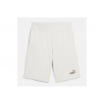Puma Essentials 2 Color No 1 Logo Ανδρική Αθλητική Βερμούδα Λευκή