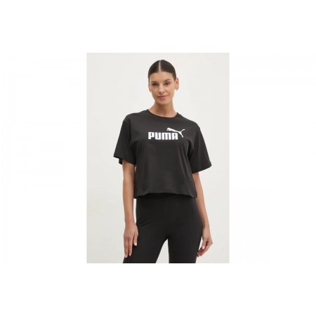 Puma Ess No 1 Logo Cropped T-Shirt Γυναικείο 