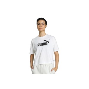 Puma Ess No1 Logo Cropped T-Shirt Γυναικείο (684972 02)