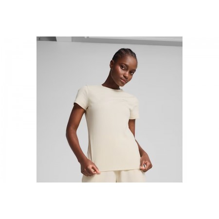 Puma Ess Elevated Rib T-Shirt Γυναικείο 