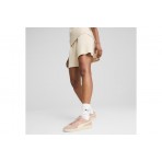 Puma Her High-Waist Γυναικείο Αθλητικό Σορτς Εκρού