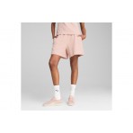 Puma Her High-Waist Γυναικείο Αθλητικό Σορτς Σομόν