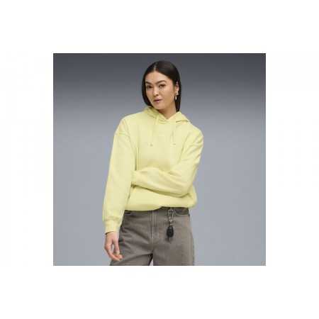 Puma Essentials Γυναικείο Φούτερ με Κουκούλα Κίτρινο