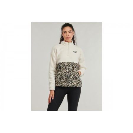 Puma Essentials Animal Print Μακρυμάνικη Μπλούζα Με Φερμουάρ