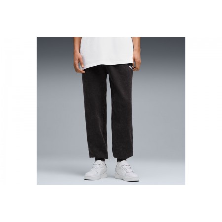 Puma Essentials Elevated Wash Ανδρικό Παντελόνι Φόρμας Μαύρο