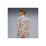 Puma Mid90S Aop Tee Παιδικό Κοντομάνικο T-Shirt Σάπιο Μήλο, Μαύρο