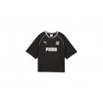 Puma Sport Relaxed Jersey Γυναικείο Κοντομάνικο T-Shirt Μαύρο