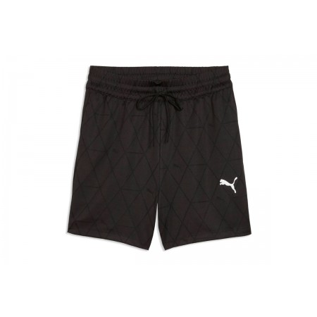 Puma Sport High-Rise Γυναικείο Αθλητικό Σορτς Μαύρο